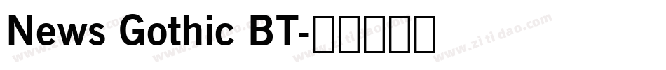 News Gothic BT字体转换